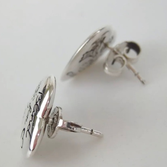 GUCCI Silver Heart Blind for Love Stud Earrings ๐คฉ๐๐ฅ - Picture 11 of 11